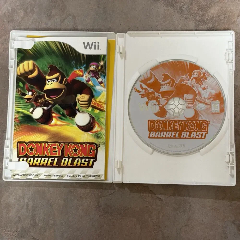 Donkey Kong Barrel Blast (Nintendo Wii, 2007) - Complete CIB w/ Manual Tested